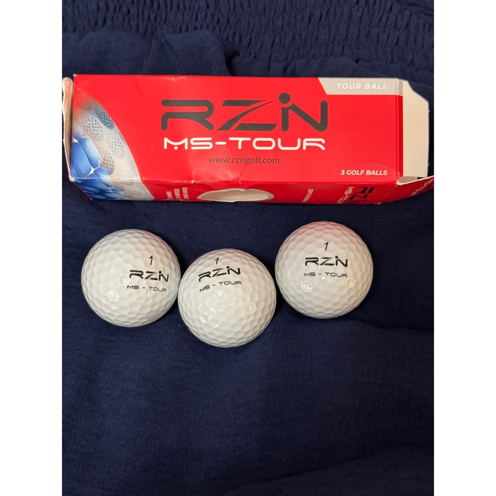 RZN MS-Tour Golf Balls 3-Piece Tour Performance‎ Softer 85 Compression
